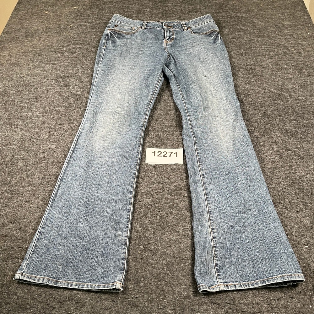 APT.9 Jeans Womens 8 Blue Denim Stretch Cotton Bootcut Leg Medium Wash Casual